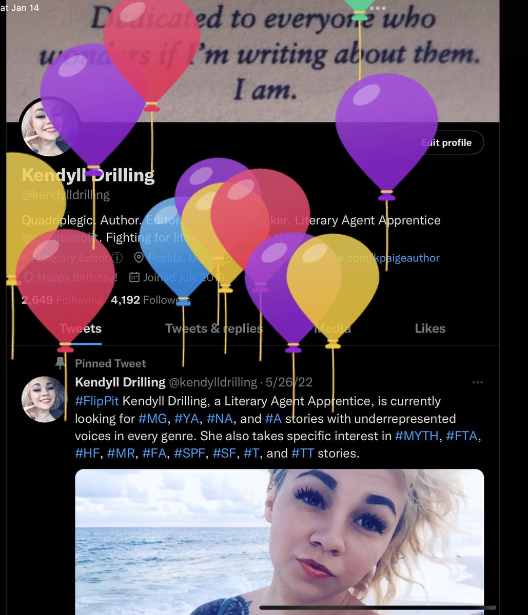 It’s my balloon day.