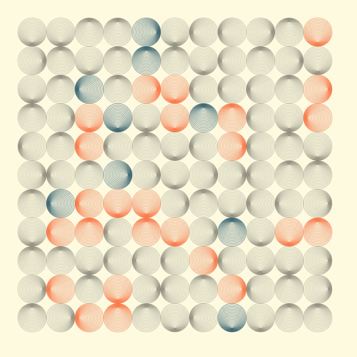 SpritzCam's tweet photo. #genuary12 Tesselation.
#genuary #p5js #generativeart #creativecoding https://t.co/jHbjZP6qVr
