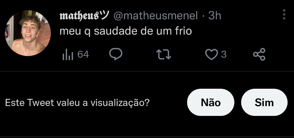 Felipelsons's tweet photo. Com certeza não
@matheusmenel https://t.co/FkC0m4defv