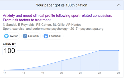 DrNatalieSherry's tweet photo. Published this one a while ago but we received our 100th citation today. Happy to see increased awareness of mental health in concussion care.
#concussion #mentalhealth https://t.co/m4p3Bg2Tjw