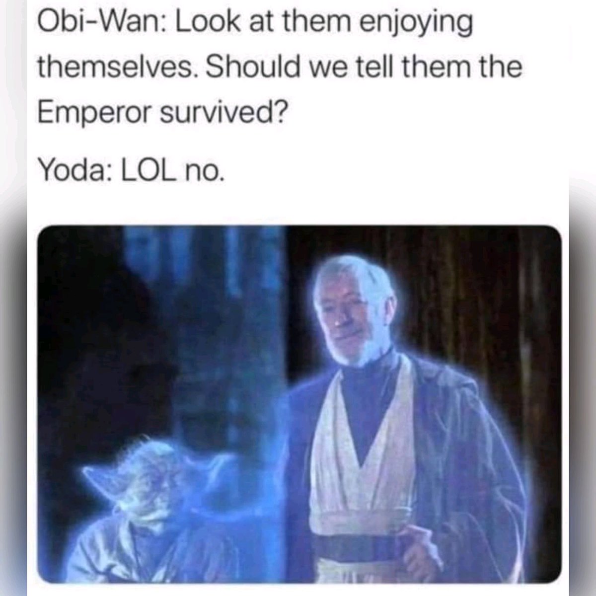 PodcastMenace's tweet photo. #StarWars #ObiWanKenobi #Yoda #Palps https://t.co/gwb9BniPUA