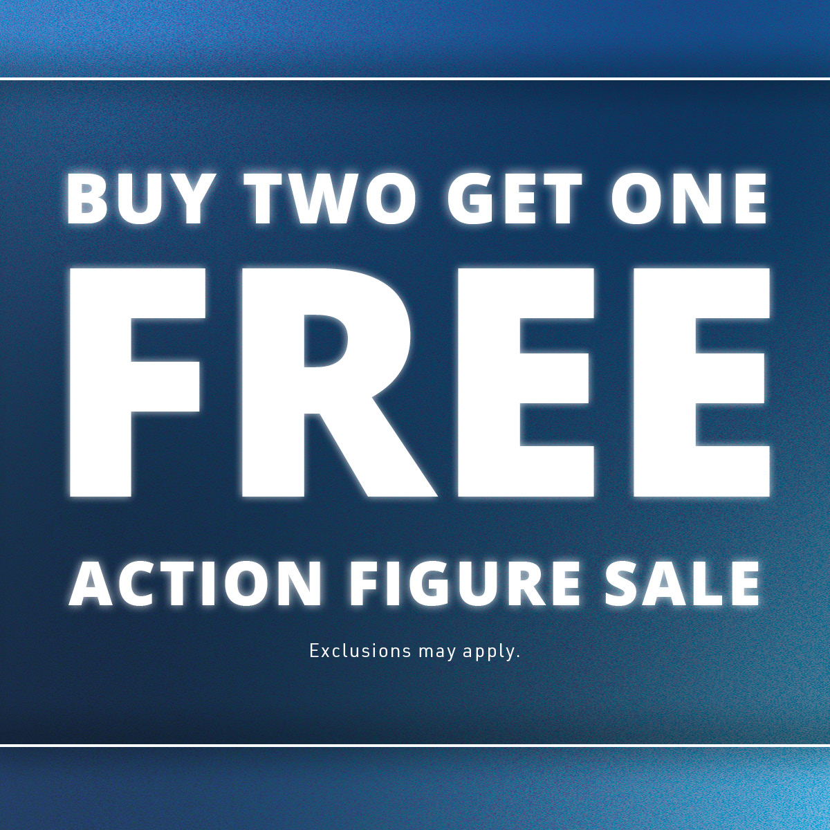 Action Figure Sale! 💯🔥

Stock up and SAVE! When you buy any 2 Marvel or Star Wars action figures and get one FREE! Collect the set to build the extra bonus figure!

#ActionFigure #ActionFigures #Marvel #StarWars #MarvelCollector #ActionFigureCollector #StarWarsCollector