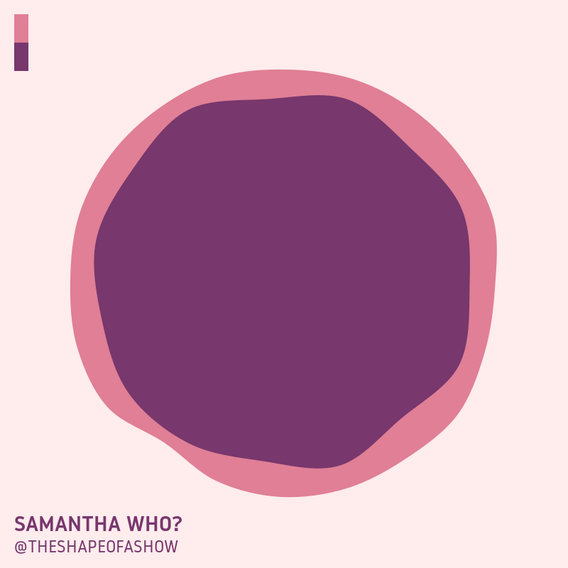 The shape of Samantha Who?. #SamanthaWho