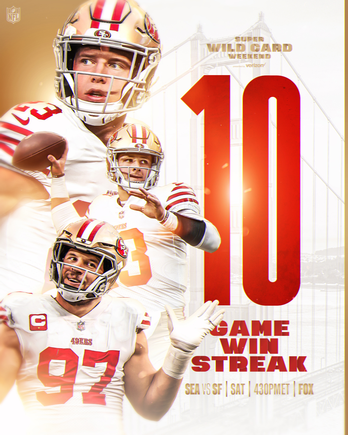 NFL on X: 'Can the @49ers extend their win streak into the