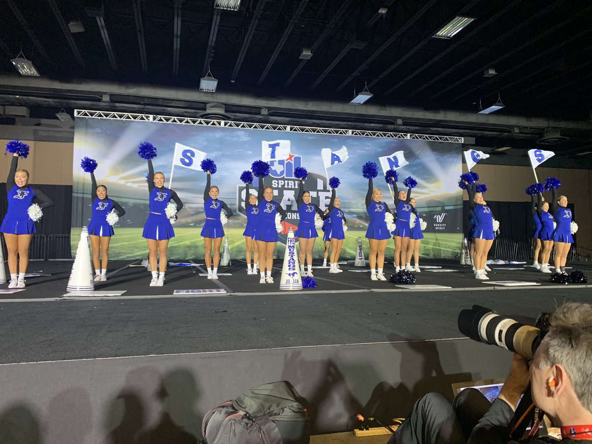 FHS Cheer -  UIL State Champs!!!! Bringing trophy back to Friendswood ISD. Mustang Minset.
