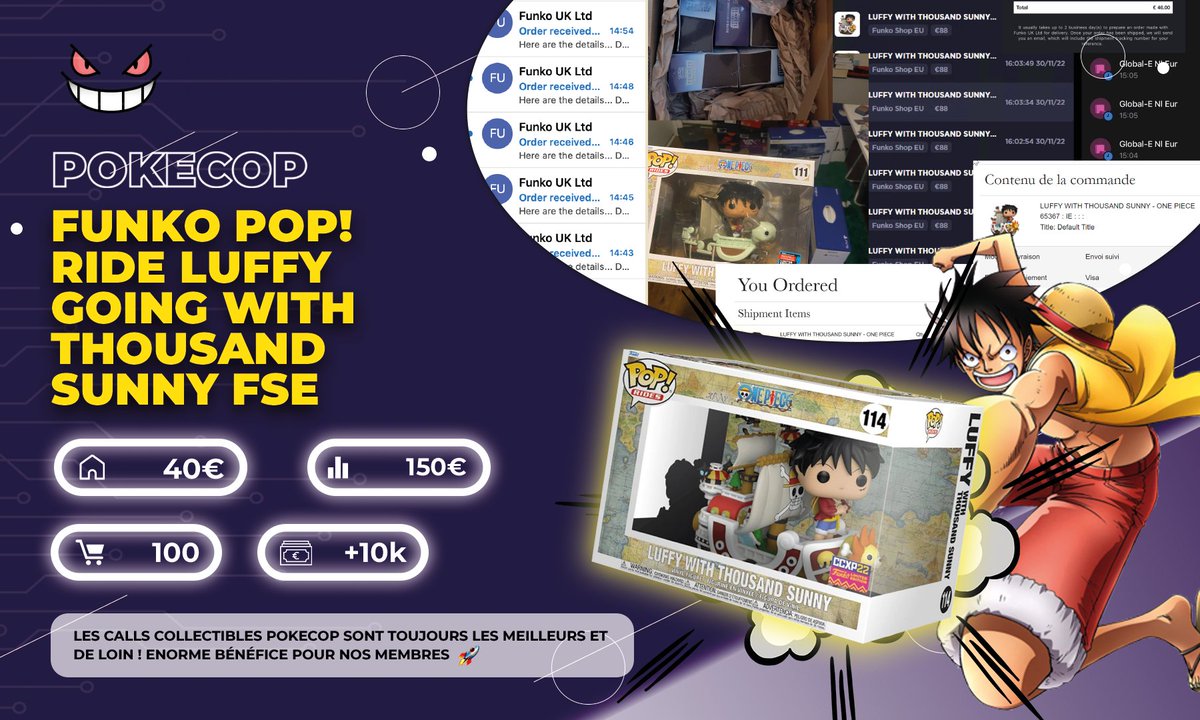 Premier sur Pokemon mais aussi premier sur les collectibles 😋 Tout est facile chez Pokecop 😈

RT, Follow et DM nous pour tenter de rejoindre l'équipage 🔑