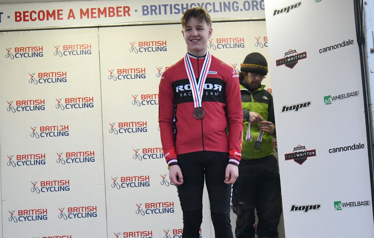 VeloUK's tweet photo. British Cyclocross Championship Podiums
UNDER 14 BOYS
1. Gus Lawson
2. Noah White
3. Leon Parker
UNDER 16 BOYS
1. Innes McDonald
2. Leon Atkins
3. Mackenzie Riley
Presented by @RotorRace @velotech_uk #cbear #closehtegap @UKRotor https://t.co/tKYAnzwMaN
