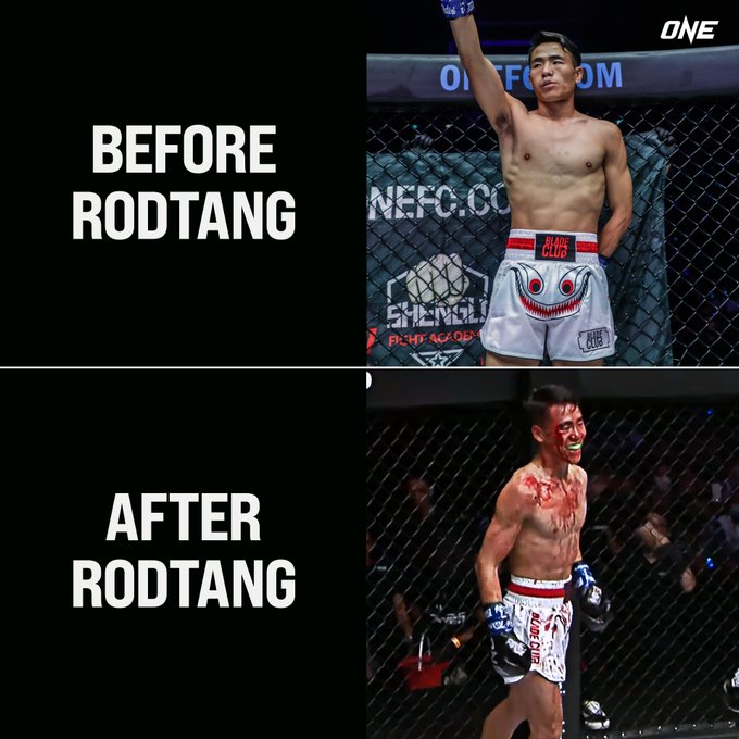 Before and after 😱

#ONEFightNight6 #ONEChampionship #WeAreONE 