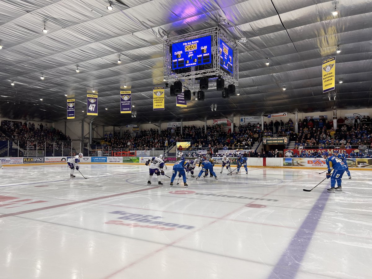 FifeFlyers's tweet photo. 𝐅𝐚𝐜𝐞 𝐨𝐟𝐟

Puck dropped and tonight’s clash vs Glasgow Clan is underway https://t.co/hBi3aoCE6k
