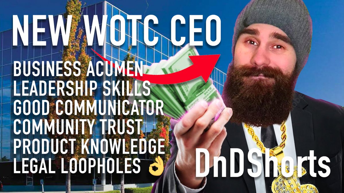 DoubleCritFail's tweet image. Guys, I've put a lot of thought into this. I know how 
@Wizards_DnD can fix their mess. 
Make @dnd_shorts new CEO.
#DnDBegone #WotC #OpenDnD #StopTheSub #dnd #5e