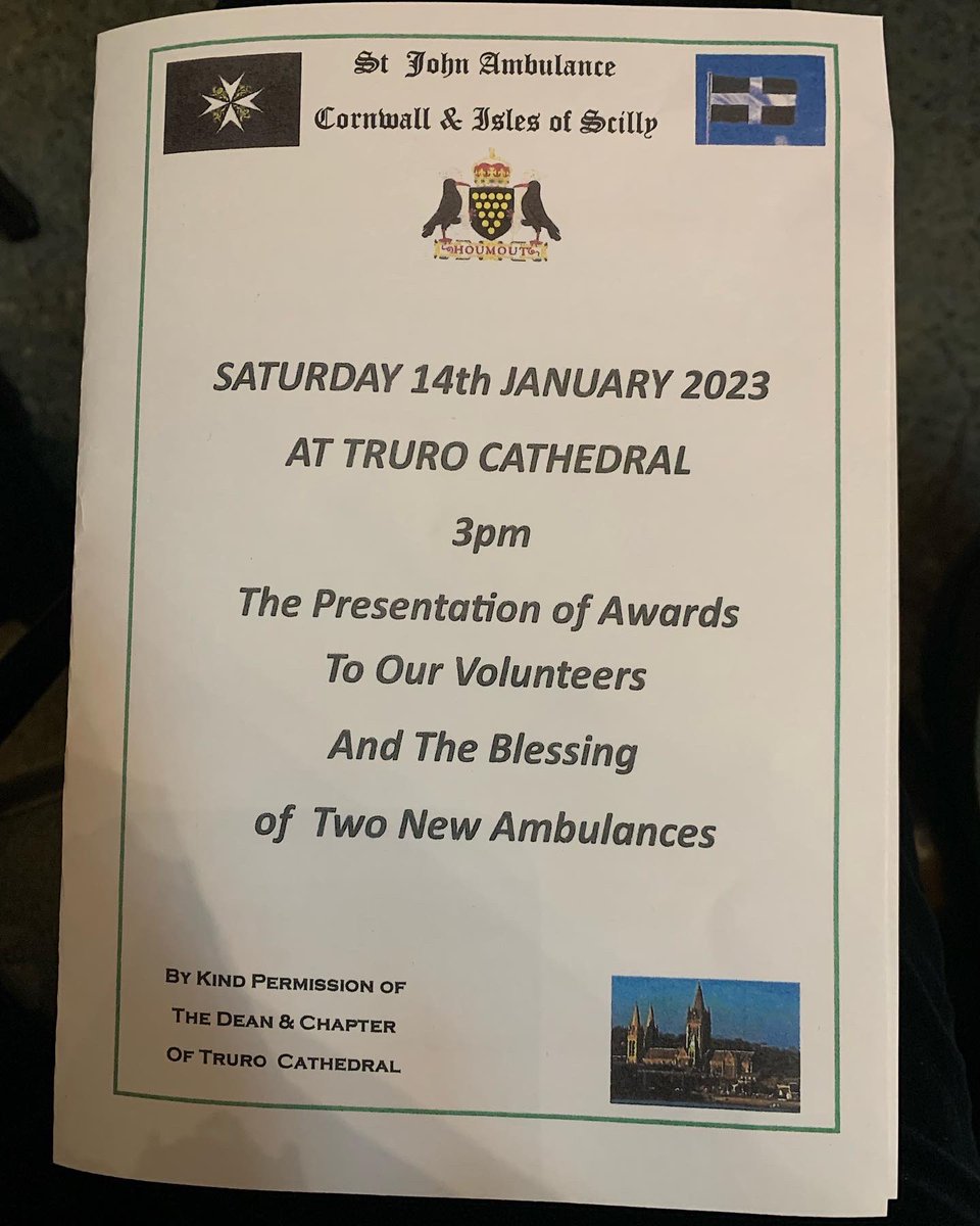 Congratulations to all the volunteers of St John Ambulance