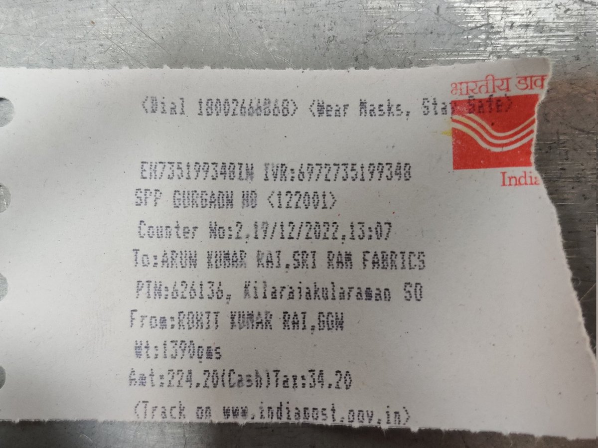 Rohitraircb's tweet photo. @IndiaPostOffice

Please initiate refund for my parcel

1390 gram weight i send
Only 290 gram delivered

What the 😡 https://t.co/2ixzi2lJEY