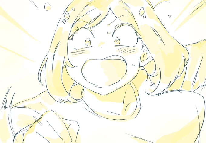 アキちゃんがんばってね  #アロ絵 