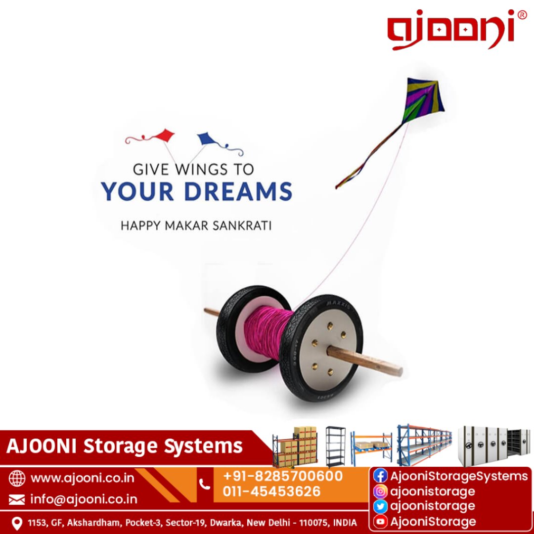 SteelRacks's tweet photo. May you soar high with success just like your kites this Makar Sankranti 
#HappyMakarSankranti #MakarSankranti 
#AjooniStorageSystems #PalletRacks#StorageRacks #PlasticPallets #smile #like4like #picoftheday #love #likeforlike #festival https://t.co/5ua8X0QVbZ