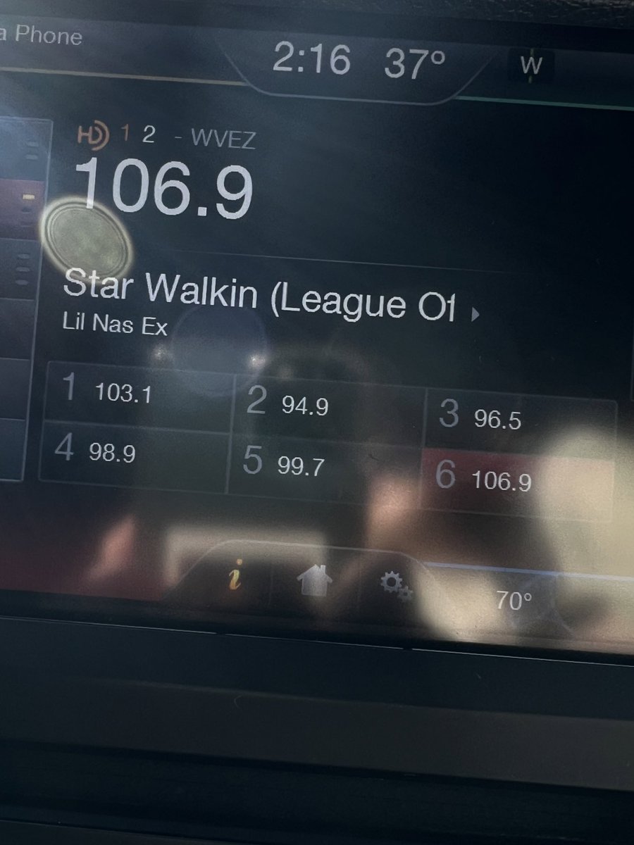 not the radio playing lil nas ex