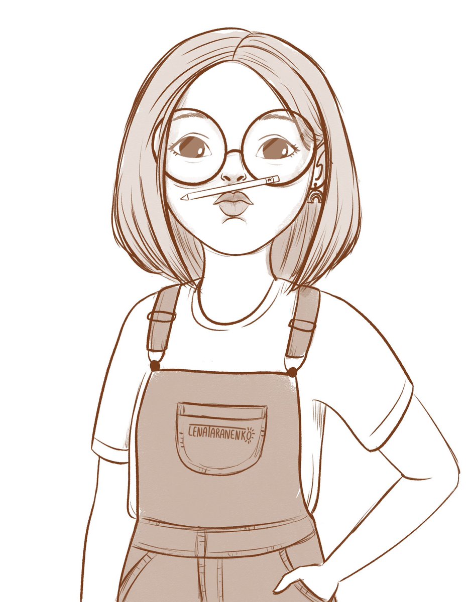 lenataranenko_'s tweet photo. Just a cute artist 🥰 Or did I draw my self portrait.. 🤔
#sketches #sketchdaily #charactersketch #selfportrait #portraitart #sketchart #characterdesign #artist #ipadart #Procreate #procreateart #illustrator #illustrationartists #digitalportrait #digitalart #digitaldrawing https://t.co/Ew8XpWe5g3