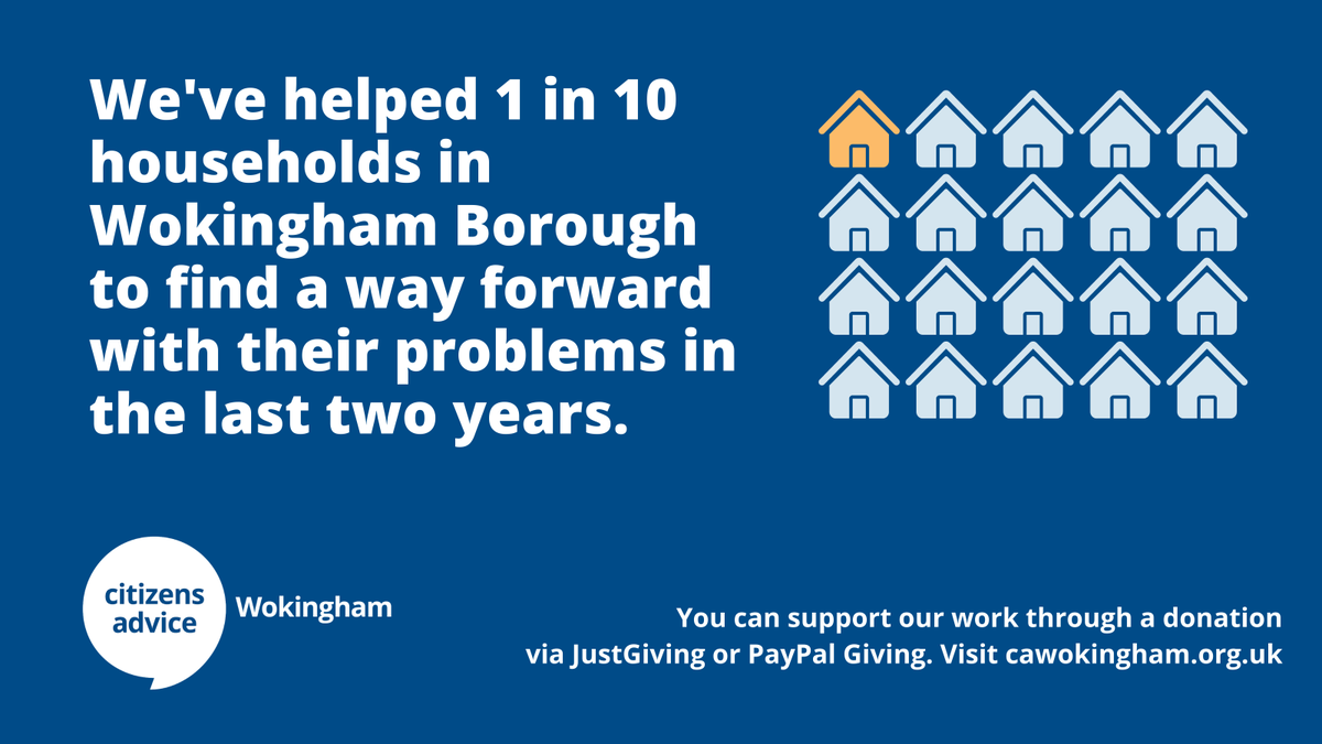 CitAWokingham's tweet photo. We've helped 1 in 10 households in Wokingham Borough in the past two years, but the demand for our services is increasing. Your donation can help us continue providing essential support. 

https://t.co/Fv8fEIjk2K https://t.co/nWjEl1Ecpm