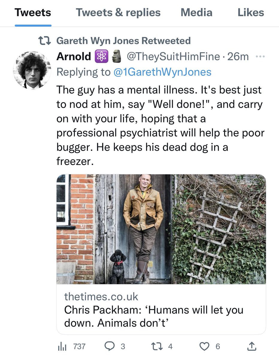 ChrisGPackham's tweet photo. Evening , it seems that @1GarethWynJones and the anonymous @TheySuitHimFine seem to think it’s acceptable to mock either my autism or speaking about mental health issues . Anyone else on here think that’s cool ? @npaa_uk @Autism   #AutismAcceptance https://t.co/4OguvjmNd4