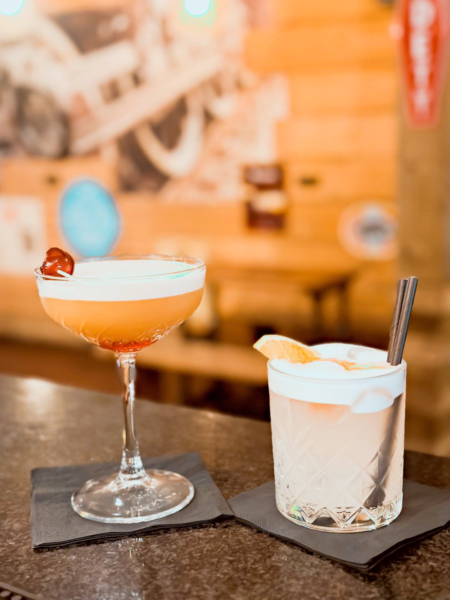 HOS_Norton's tweet photo. Did someone say two for £12 cocktails?! And you can mix and match?! BARGAIN!! #cocktails #cocktailoffer #2for12 #MaryPickford #GinSour https://t.co/i3ZRhIs3YO