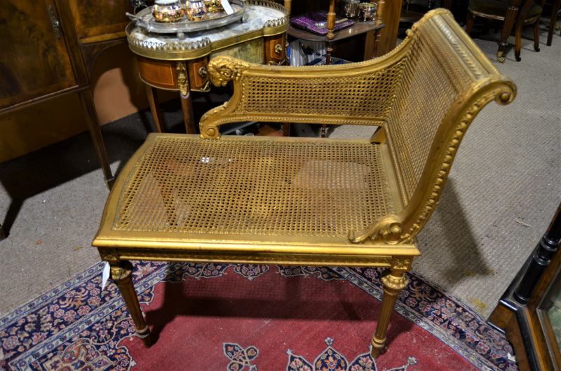 #Giltwood #wicker #seat  added, for price, info & photos please click on the link antiquesandfinefurniture.com/details.php?SD… #interiordesign #vintage #vintagehome #vintageshop #vintagefinds