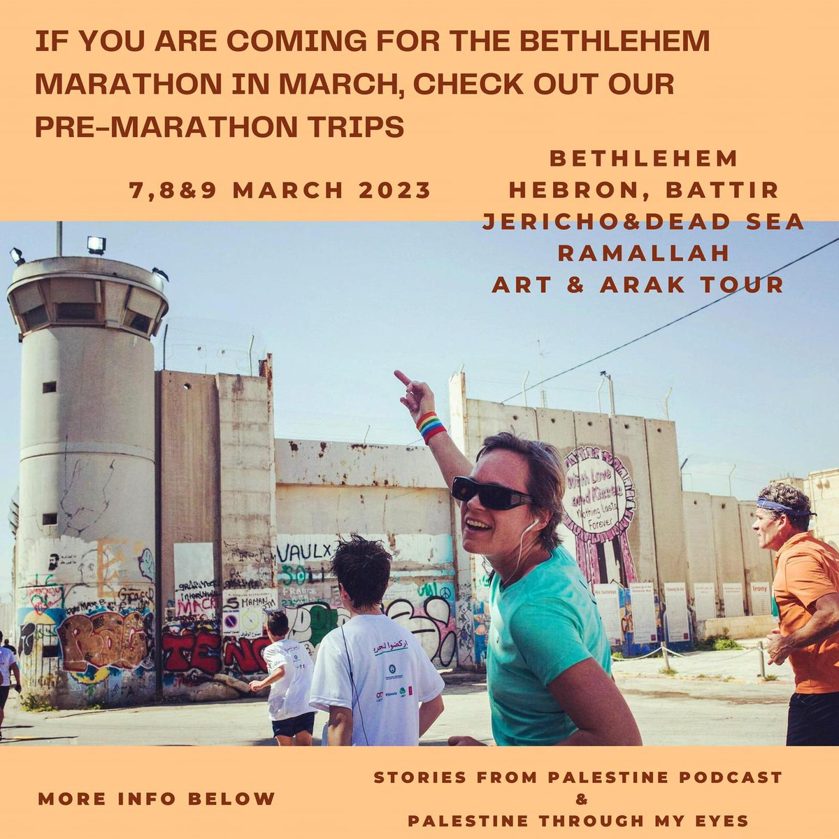 Are you joining the #bethlehemmarathon this year? Do you want a #guidedtour in the #WestBank #Palestine 
Contact us! Link in bio.
