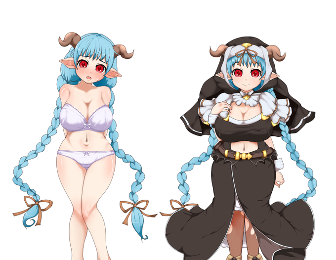 急でびっくりさせるかもですが
数日中にラムレッダの別バージョンを実装します
SSR版!普通に喋る方です
これは服差分! 