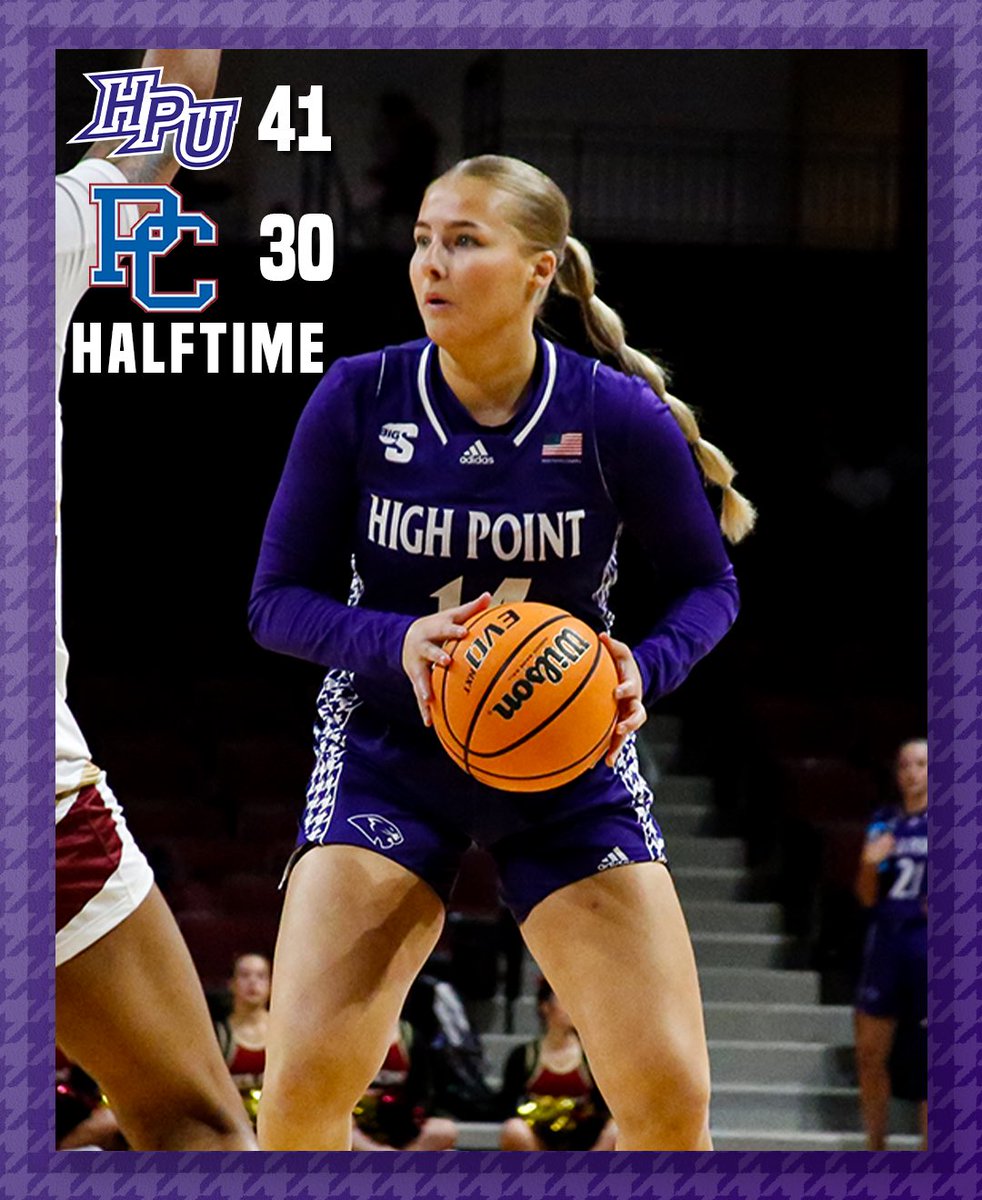 HPU leads at the half! <a href="/claire_wyatt10/">Claire Wyatt</a> and <a href="/ManiS__10/">LaImani Simmons🥀</a> both in double figures with 12 &amp; 11 points. Panthers shooting 51% from the floor and 71% from deep!! 🙌

#H3U x #GoHPU