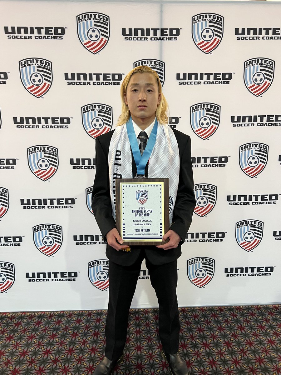 CCBCEssexSoccer's tweet photo. Toga Katsuma- NJCAA Division II National Player of the Year! https://t.co/Un4TdQ6L6Z