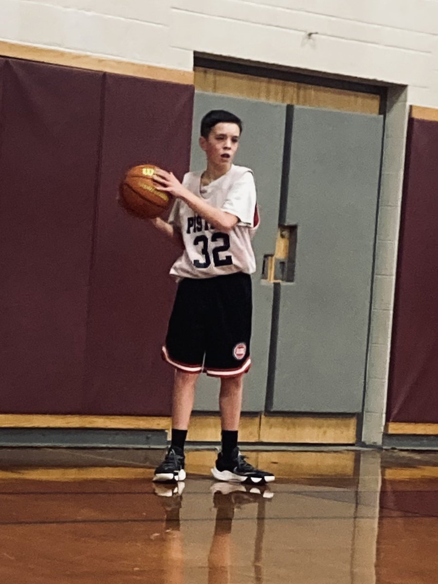 Proud of him 6pts, 9 boards, couple blocks &amp; an assist…..#15betterisajoke