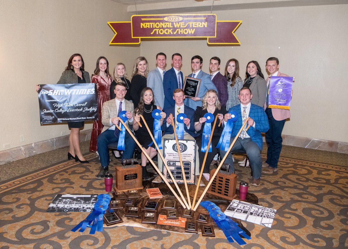 NOCLJT's tweet photo. What an outstanding start to 2023 for the NOC LJT. Champion Team at The National Western and Third High Team Overall at the Cattlemen’s Congress! https://t.co/FqTkklKJYA