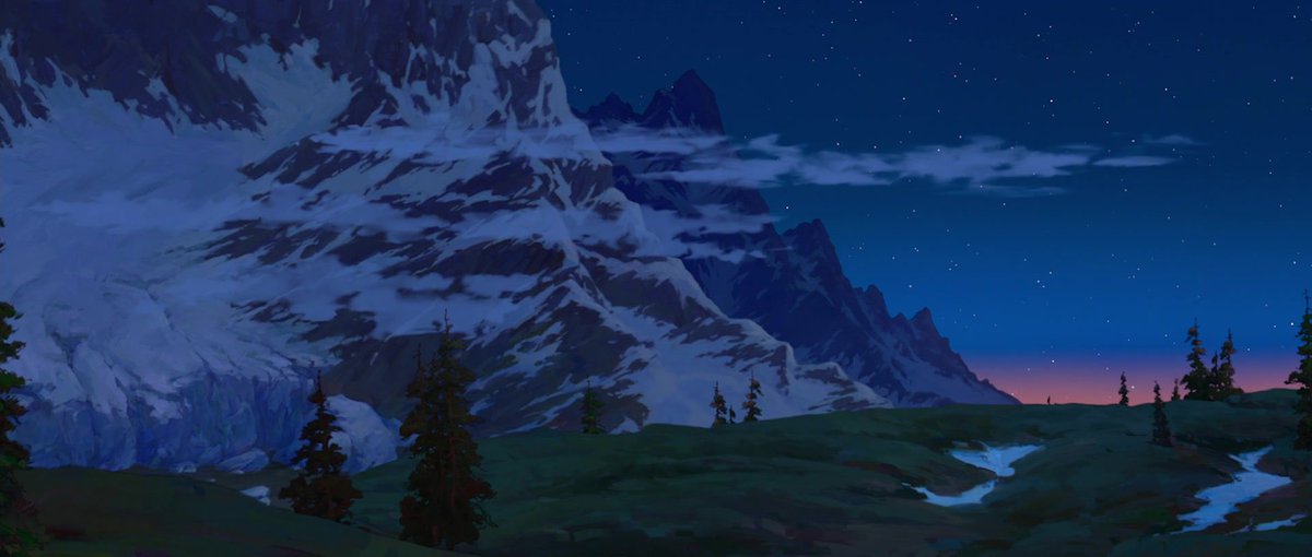 beyabean's tweet photo. scenery shots in brother bear https://t.co/6wJULiVVRA