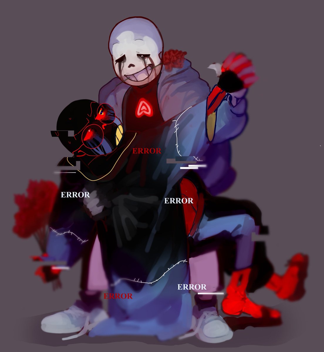 mrsfubruh's tweet photo. *Romantic tango sounds*🕺🕺
#undertaleAU #ErrorKiller #errorsans #Killersans https://t.co/JUewXrQOep
