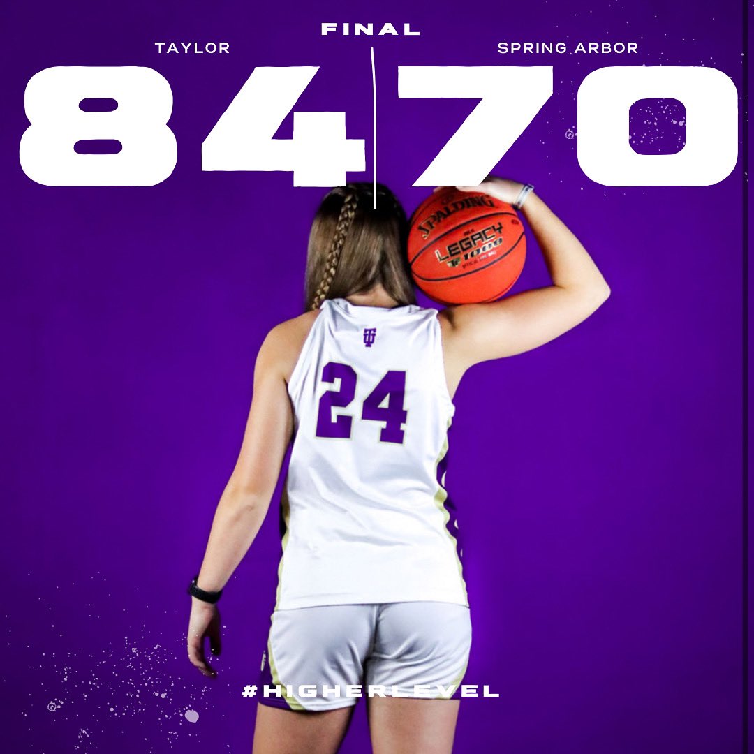 TaylorU_WBB's tweet photo. TUBB jumps back into the win column with a 84-70 victory over Spring Arbor! Five Trojans landed in double-figure scoring led by Claycee West! The junior guard nearly grabbed a triple-double, finishing with 22 points, 9 assists, and 7 rebounds! 

#HIGHERlevel https://t.co/lRdcVcsDgc
