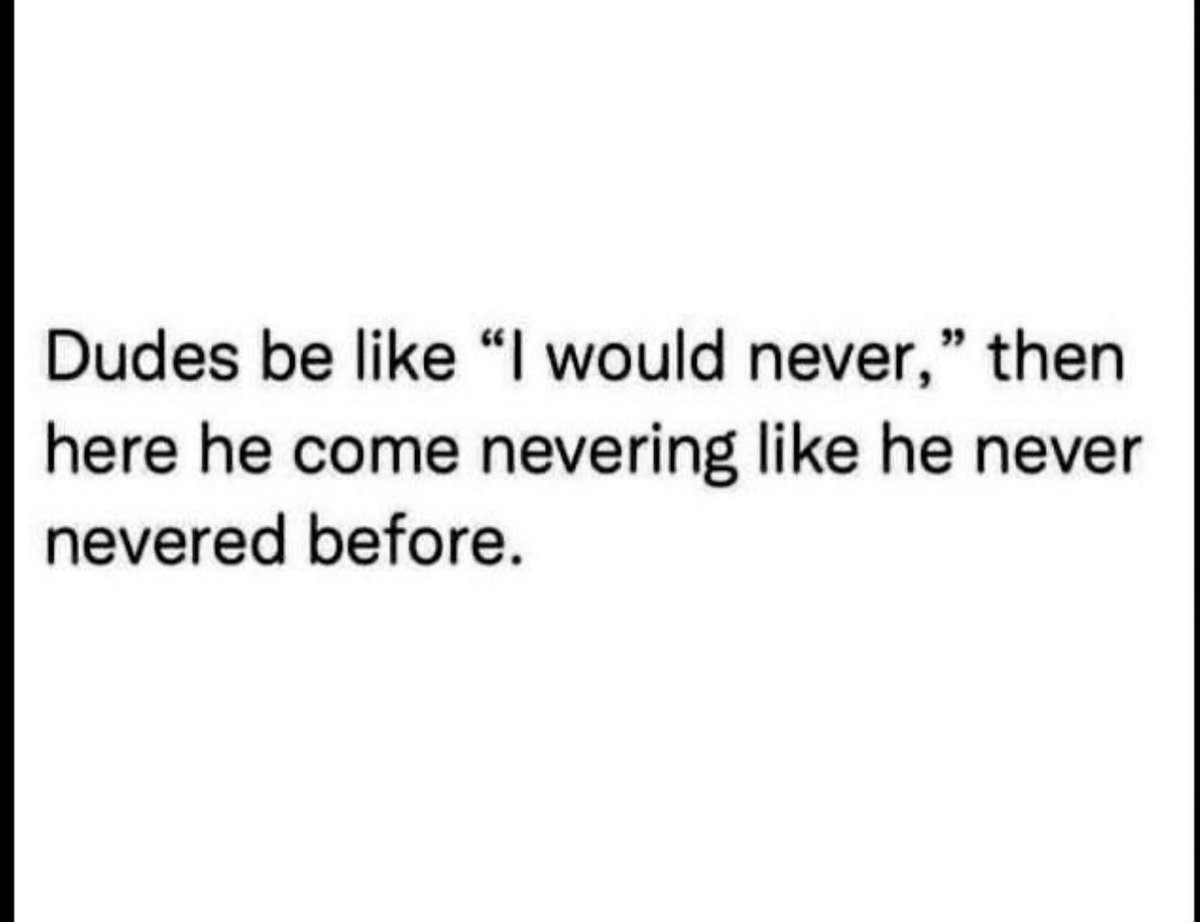 nolegirl3811's tweet image. Dudes out there nevering like it’s their flipping job🫣😂!! Or “I’m not like other guys” and there you go acting like “the other guys” 🤣🤦🏻‍♀️ #singlelifehumor