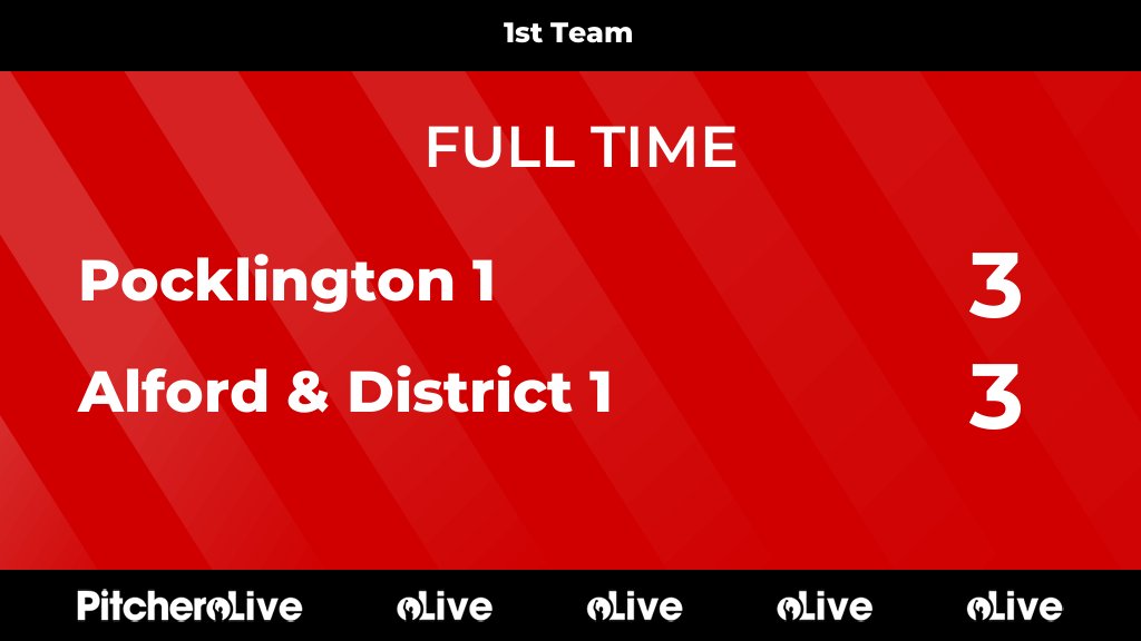 PocklingtonHC's tweet photo. FULL TIME: Pocklington 1 3 - 3 Alford &amp; District 1
#POCALF #Pitchero
https://t.co/BbzsLskzjw https://t.co/7RyS8f7OA9