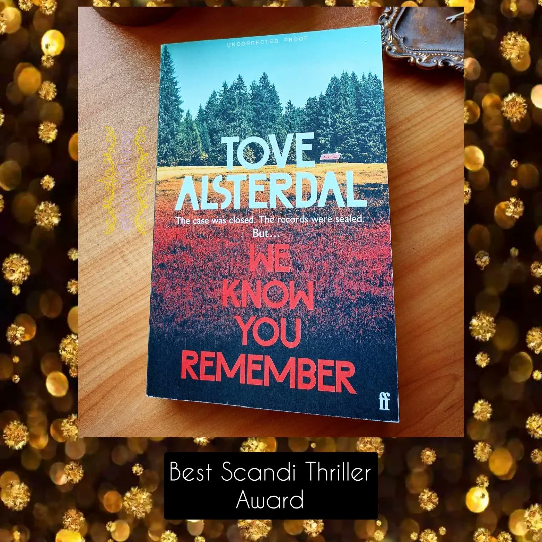 brownflopsy's tweet photo. 🏆 THE BEST SCANDI THRILLER AWARD goes to #WeKnowYouRemember by Tove Alsterdal @FaberBooks which kept me turning the pages long into the night. I am very excited for the folow-up #YouWillNeverBeFound - out in February! https://t.co/4c2EFRK7yW