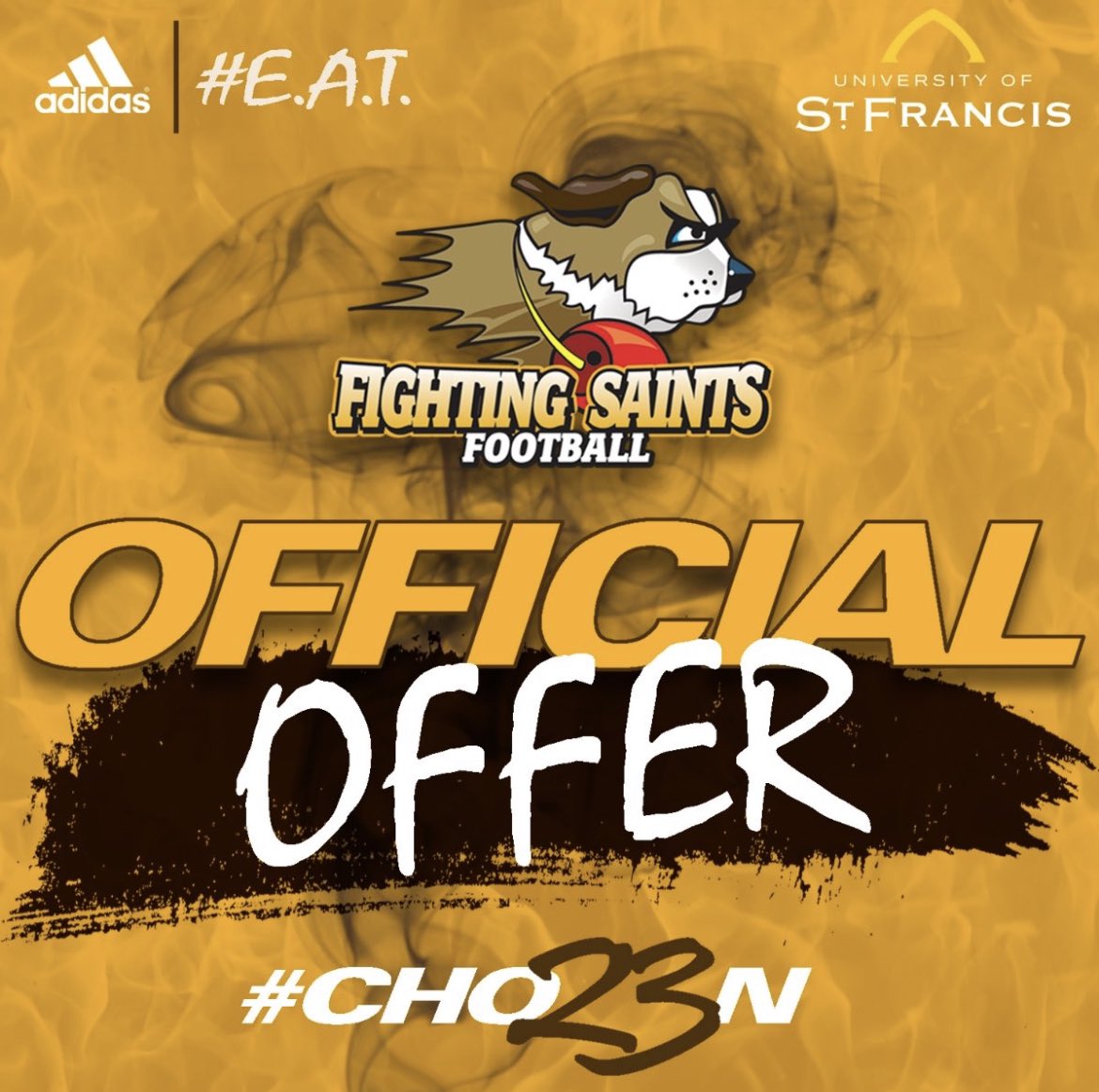 DrewIndestad's tweet photo. After a great talk with @1MattMcCarthy3, I’m blessed to receive an offer from Saint Francis University! @lemont_football @williehayes47 @C4eliteJ @CoachSaboFIST @EDGYTIM https://t.co/kTRg0hV4WE