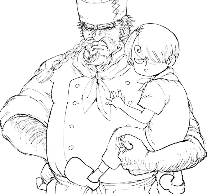 wip of my favorite dad and my favorite son 