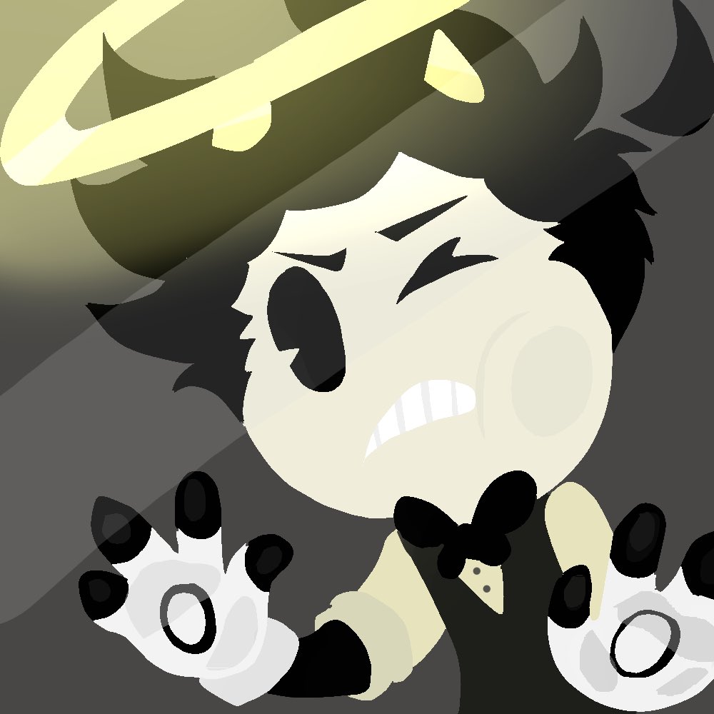 Inkspottie's tweet photo. Redrawing some old pics! Thought I’d do my toon boyo 

2018 is the left and 2023 is right!! 

#BENDY #Bendy_and_the_ink_machine #BATIM #batimau https://t.co/Un9jwBV8gs