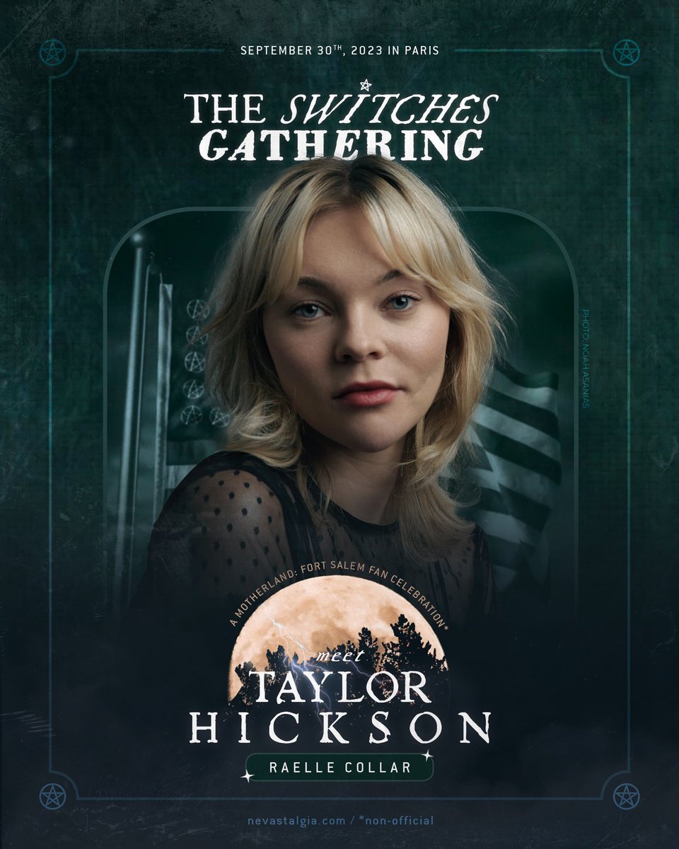 nevastalgia's tweet photo. #SwitchesCon — TAYLOR HICKSON 🍄
Our first guest is none other than the talented Taylor Hickson. She’s looking forward to meeting you all in Paris this September.

+ https://t.co/33uHgYnXNY

#MotherlandFortSalem #Switches https://t.co/QLUduQUP5r