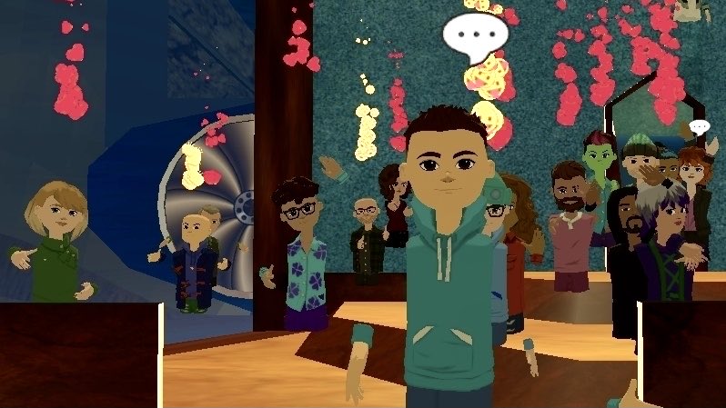 On Wednesday's It's Shark Time in #AltspaceVR, Lyndo, Stewie and Brodz took to the stage. They all put on a great show and while they each won over the crowd, only Brodz would survive. Come out tonight at 7 PM EST and join us for dinner.
✨🦈✨
#VR #SocialVR #VirtualReality