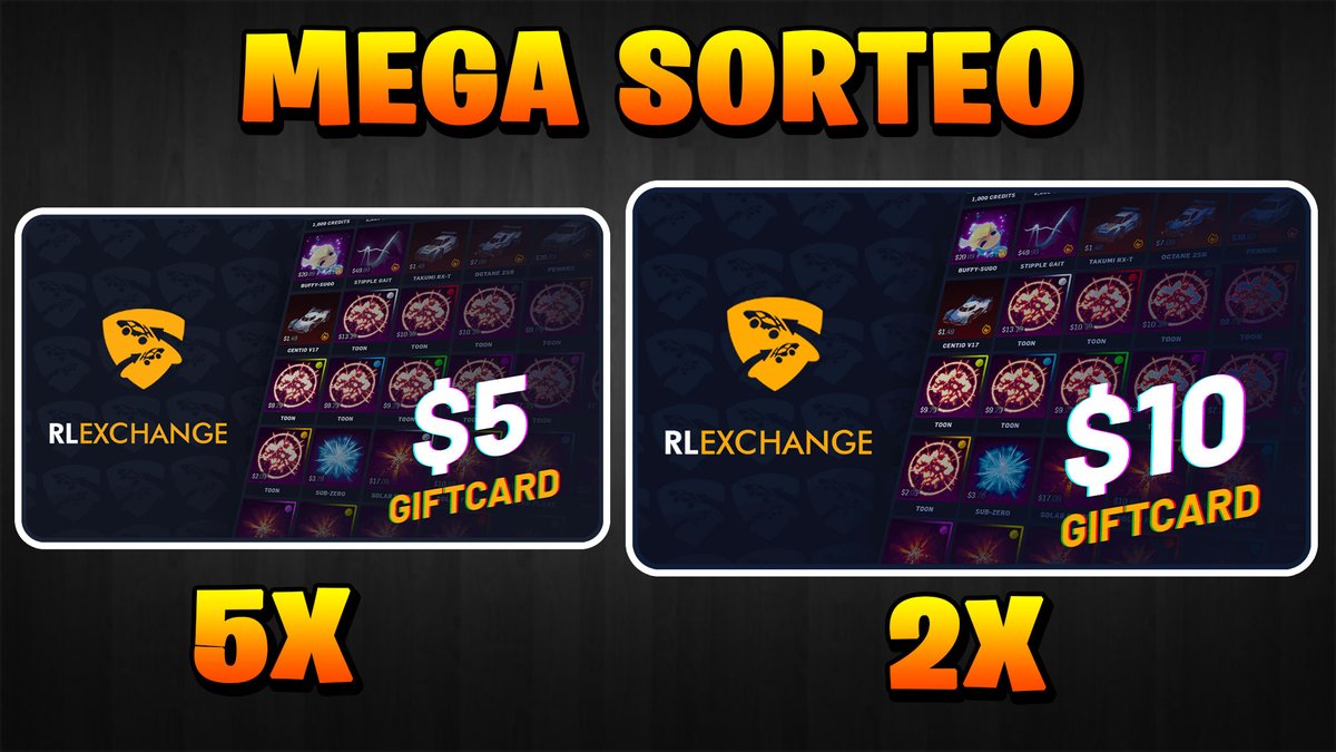 🎉 SORTEO
🎁 CODIGOS DE DINERO PARA RLEXCHANGE🎉
💵x5 Tarjetas de 5$
💵x2 Tarjetas de 10$

💠REQUISITOS:
🔸Seguirme en Twitter.
🔹Seguir a @rl_exchange
🔸Dar RT🔁

📅Termina 30/1
⚠️Para todos los países.
🏆 7 ganadores.
🍀Mucha Suerte!