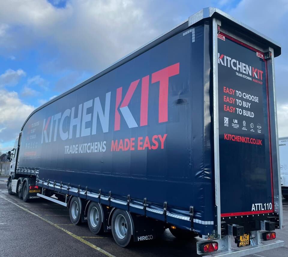 AllinghamTrans's tweet photo. Delighted to have collaborated with @Kitchenkitltd on the roll out of our new DoubleDeck Curtainsiders for 2023 - smart livery as you would expect from the team at Kitchen Kit UK! Here’s to many happy miles and delivering quality in 2023! @AllinghamTrans https://t.co/dydMRVqey3