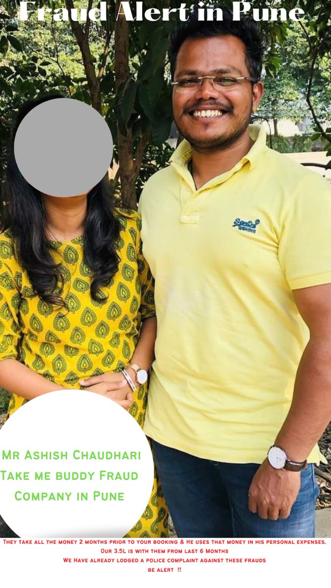 ManaliKale7's tweet photo. @PunePolice4U @DCNPune @MLAMaheshLandge
Before ending my life I just want to alert all of you... Please do not work with him ever... He has ruined my life.
And Pune police if you have some respect for your oath then ull take the action instead of threatening me. https://t.co/FhzzGRm8S1