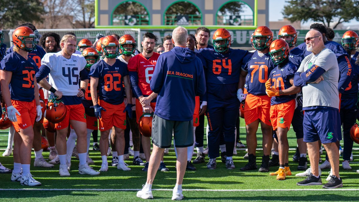 "Couldn't ask for a better first practice"- <a href="/JimHaslett55/">Jim Haslett</a>

#XFL2023 | #BreatheFire