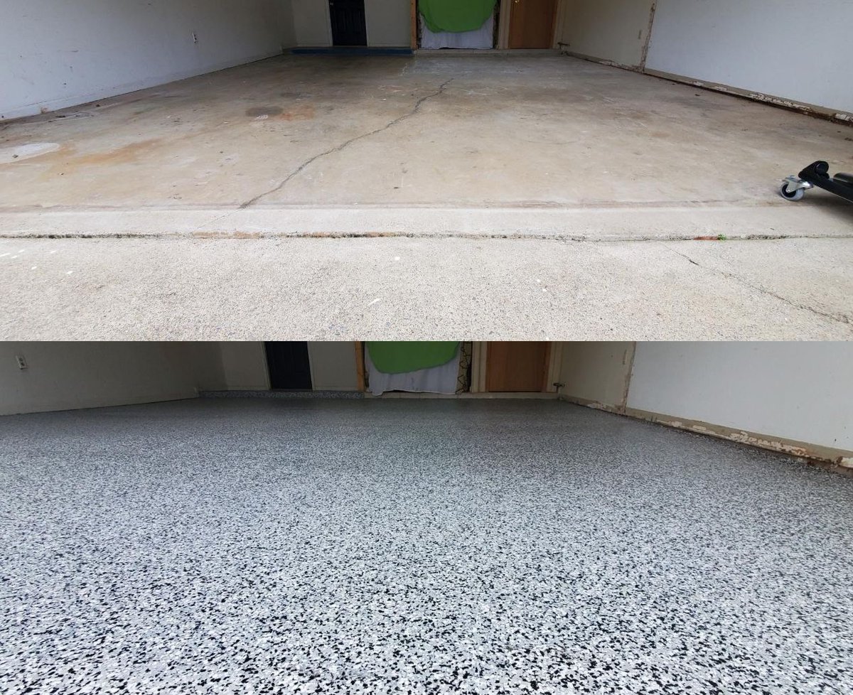 Tuxedo flake floor!

MoEpoxy.com