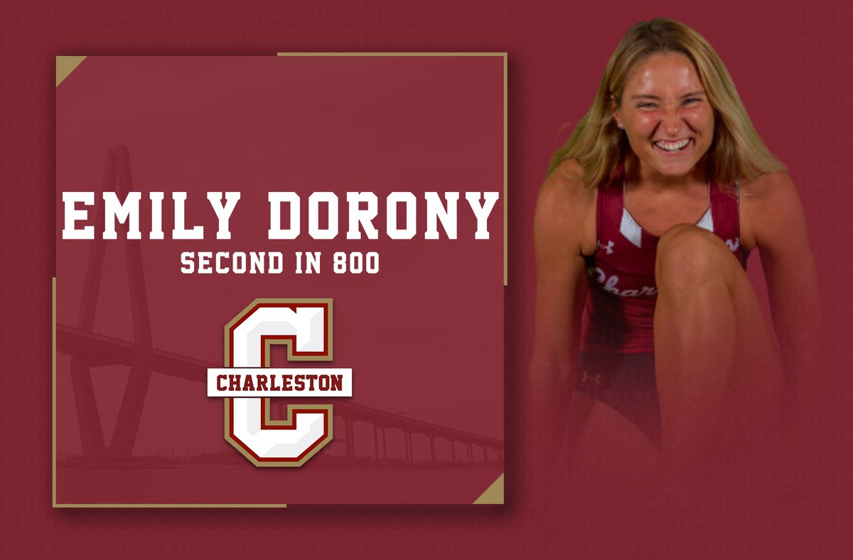 CofC_TFXC's tweet photo. Emily Dorony finished second in the 800 (2:20.75) while Meike Kalus was fourth (2:26.01). https://t.co/sxVDMgSGQu