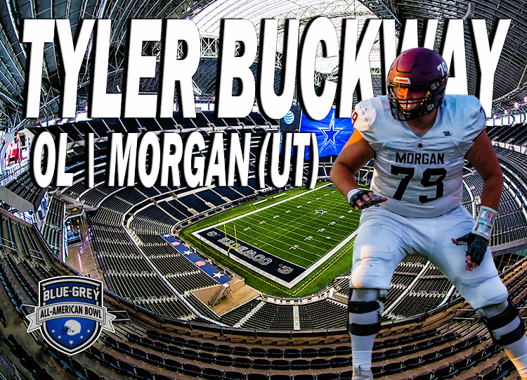 Big Sky Conference target Tyler Buckway (<a href="/BuckwayTyler/">Tyler Buckway</a>) was invited to participate in this year's #BlueGreyFootball All-American Bowl at Dallas Cowboys' AT&amp;T Stadium.