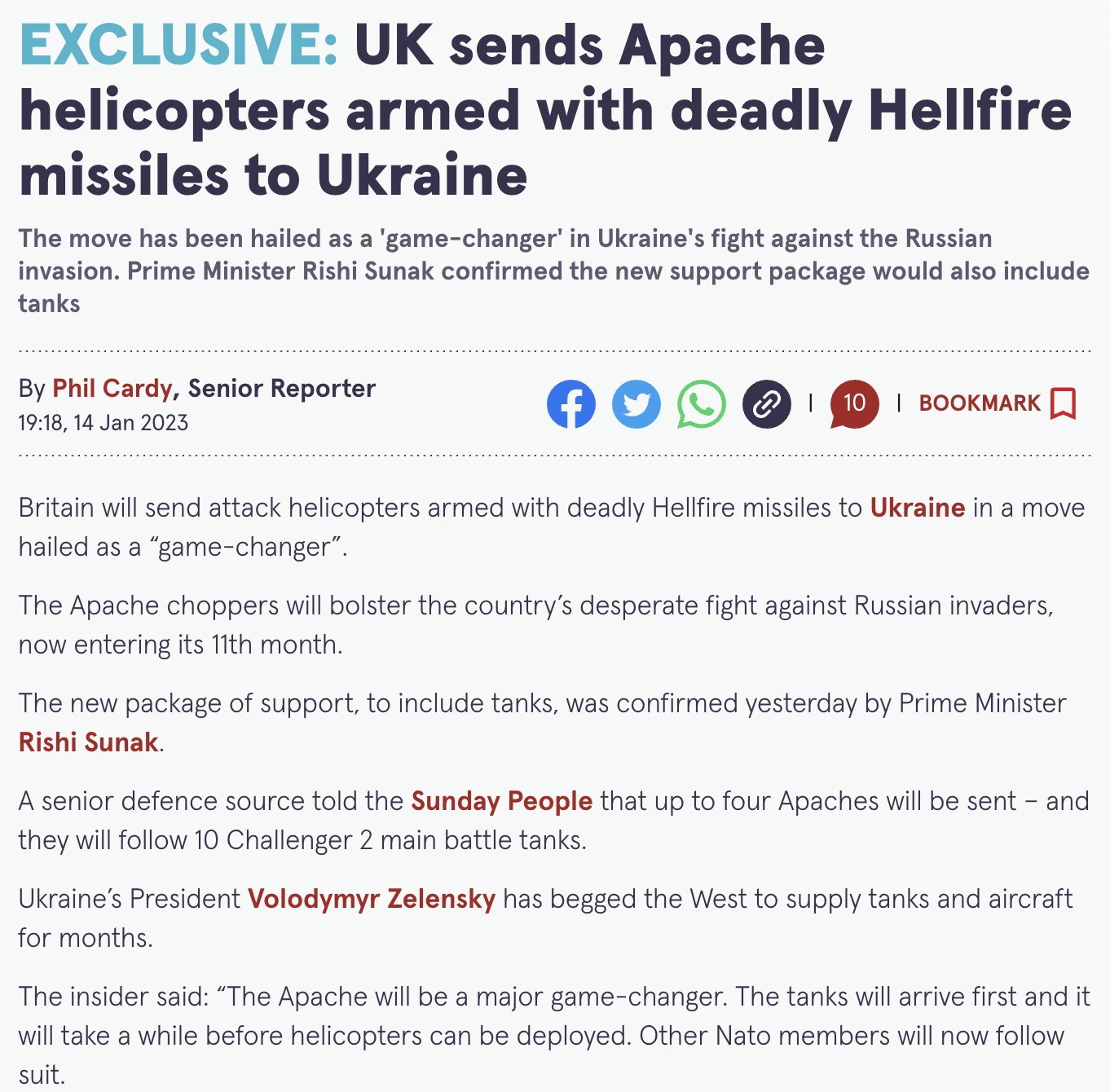 [情報] 乳摸：英國決定軍援四架阿帕契給烏克蘭