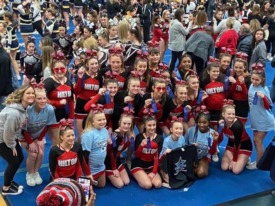 What a day for Hilton Cheer! 

Modified- 1st place &amp; GRAND CHAMPIONS
Varsity- 1st place &amp; GRAND CHAMPIONS